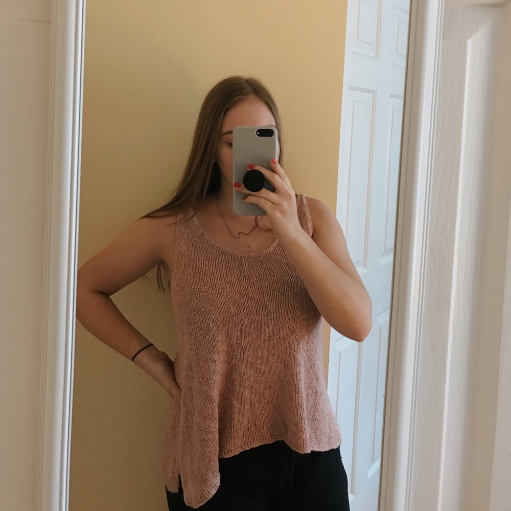 american eagle sweater tank top